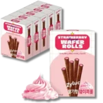 Strawberry Wafer Rolls